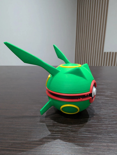Pokebola Pokémon Rayquaza Impresa 3d Coleccionable, vista 5