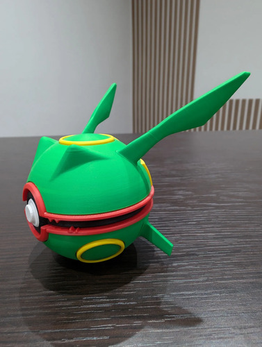 Pokebola Pokémon Rayquaza Impresa 3d Coleccionable, vista 6