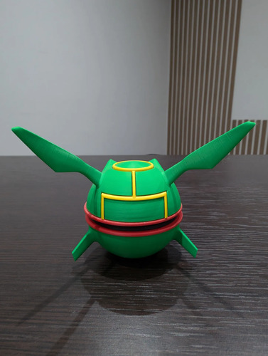 Pokebola Pokémon Rayquaza Impresa 3d Coleccionable, vista 7