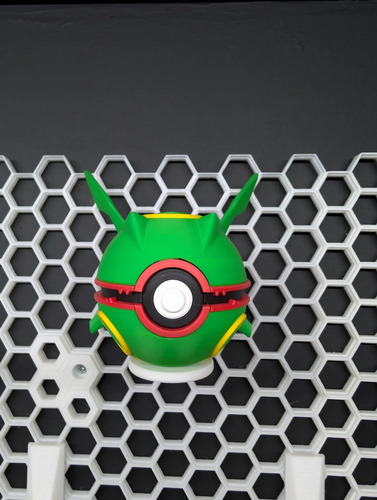 Pokebola Pokémon Rayquaza Impresa 3d Coleccionable, vista 8