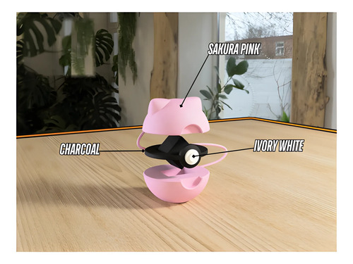Pokebola Pokémon Mew Impresa 3d Coleccionable, vista 3