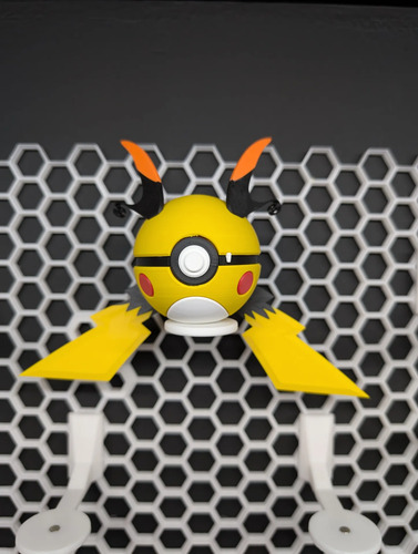 Pokebola Pokémon Mega Raichu X Impresa 3d Coleccionable, vista 8