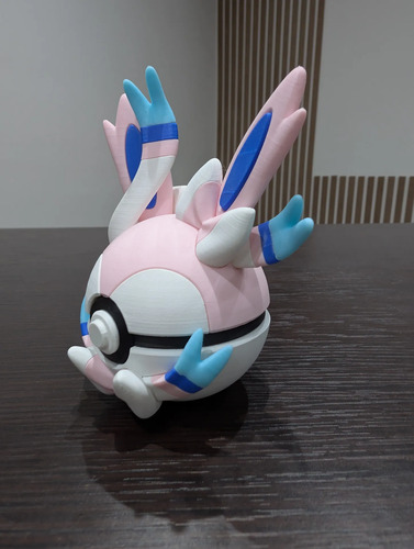 Pokebola Pokémon Sylveon Impresa 3d Coleccionable, vista 6