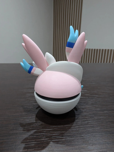 Pokebola Pokémon Sylveon Impresa 3d Coleccionable, vista 7