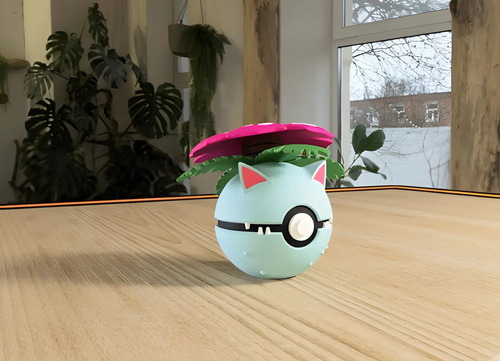 Pokebola Pokémon Venusaur Impresa 3d Coleccionable, vista 2