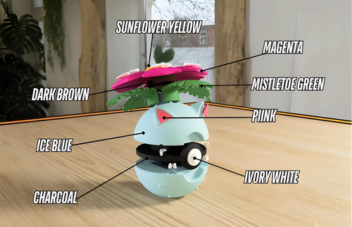 Pokebola Pokémon Venusaur Impresa 3d Coleccionable, vista 3