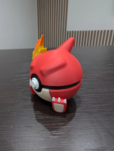 Pokebola Pokémon Charmeleon Impresa 3d Coleccionable, vista 6