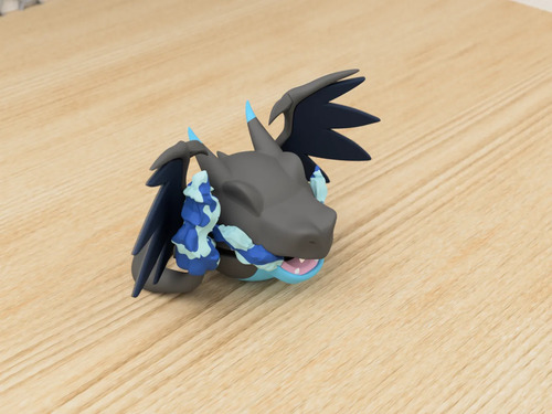 Pokebola Pokémon Mega Charizard X Impresa 3d Figura, vista 5