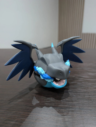 Pokebola Pokémon Mega Charizard X Impresa 3d Figura, vista 8