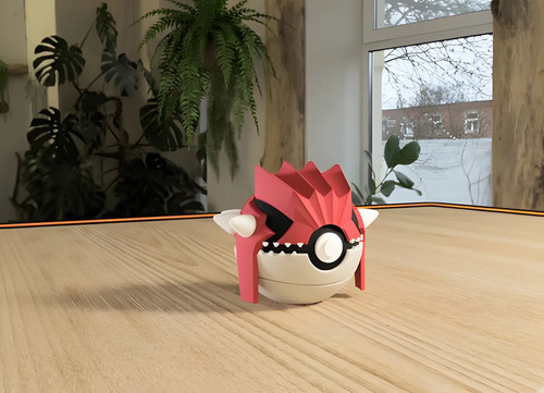 Pokebola Pokémon Groudon Impresa 3d Figura Coleccionable, vista 2