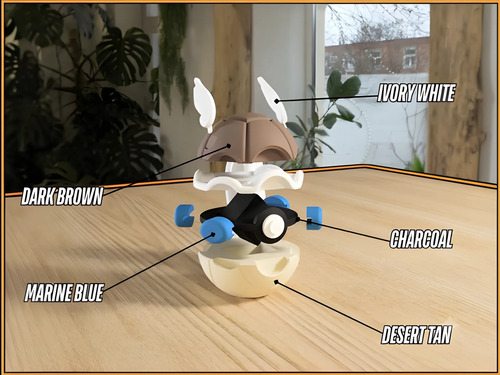 Pokebola Pokémon Wartortle Impresa 3d Coleccionable, vista 3