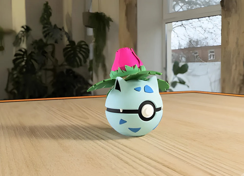 Pokebola Pokémon Ivysaur Impresa 3d Coleccionable, vista 2