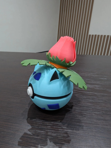 Pokebola Pokémon Ivysaur Impresa 3d Coleccionable, vista 7