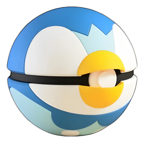 Pokebola Pokémon Piplup Impresa 3d Coleccionable