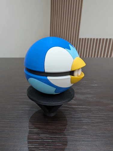 Pokebola Pokémon Piplup Impresa 3d Coleccionable, vista 5