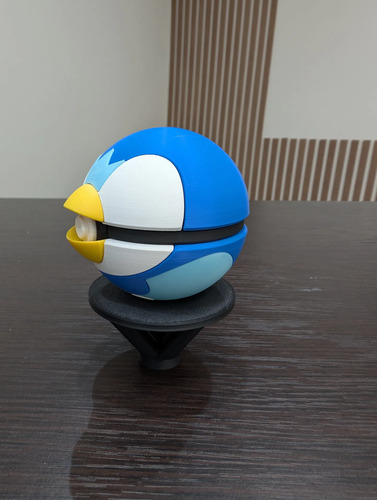 Pokebola Pokémon Piplup Impresa 3d Coleccionable, vista 6