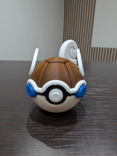 Pokebola Pokémon Squirtle Wartortle Blastoise Figura 3d, vista 4