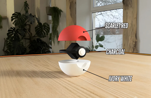 Pokebola Pokémon Impresa 3d Coleccionable, vista 3