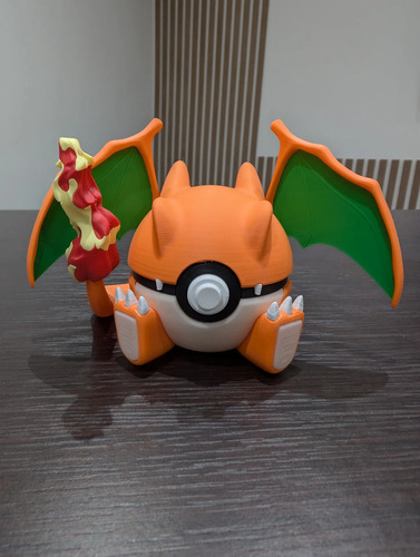 Pokebola Pokémon Charizard Blastoise Venusaur Figura 3d, vista 4