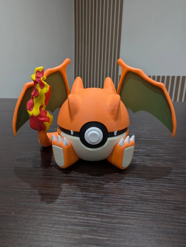 Pokebola Pokémon Charizard Impresa 3d Coleccionable, vista 4