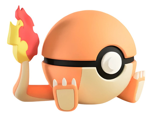 Pokebola Pokémon Charmander Impresa 3d Coleccionable