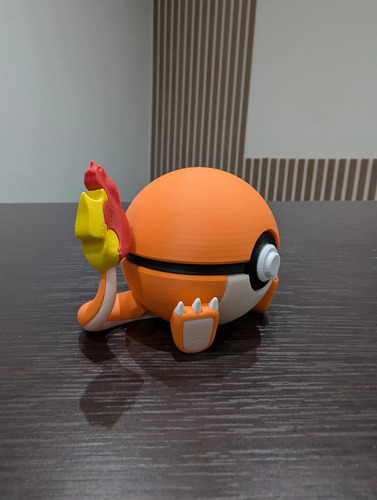 Pokebola Pokémon Charmander Impresa 3d Coleccionable, vista 5