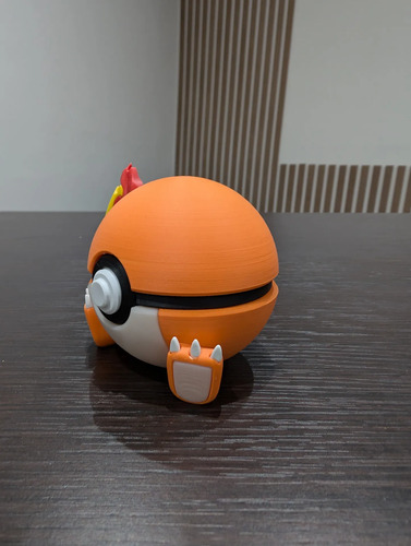 Pokebola Pokémon Charmander Impresa 3d Coleccionable, vista 6