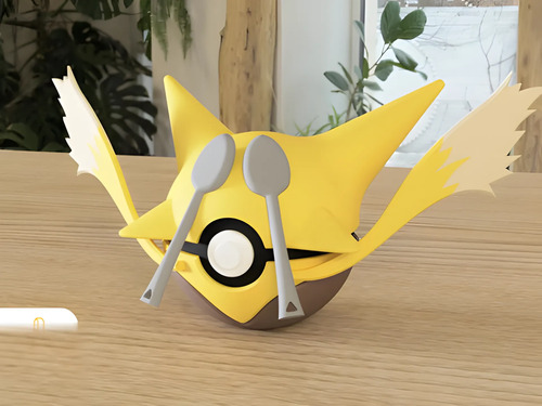 Pokebola Pokémon Alakazam Impresa 3d Coleccionable, vista 2