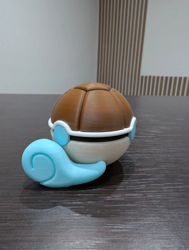 Pokebola Pokémon Squirtle Impresa 3d Coleccionable, vista 5