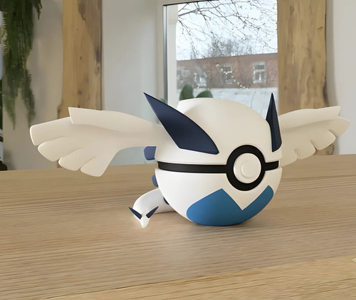 Pokebola Pokémon Lugia Impresa 3d Coleccionable, vista 2