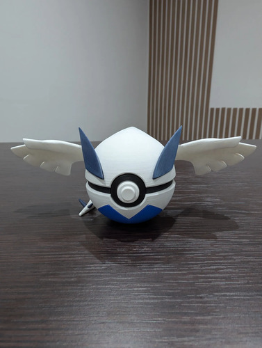 Pokebola Pokémon Lugia Impresa 3d Coleccionable, vista 4