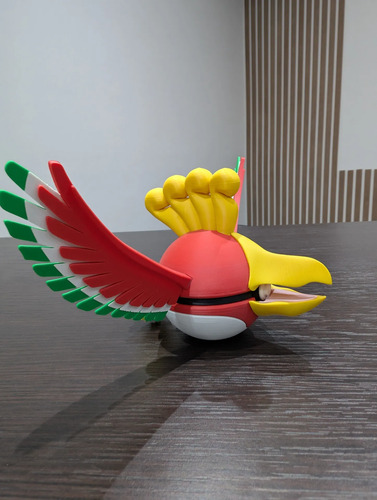 Pokebola Pokémon Ho-oh Impresa 3d Coleccionable, vista 6