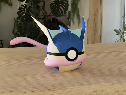 Pokebola Pokémon Greninja Impresa 3d Coleccionable, vista 2