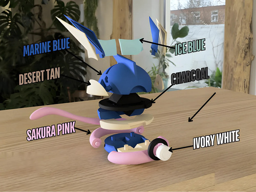 Pokebola Pokémon Greninja Impresa 3d Coleccionable, vista 3