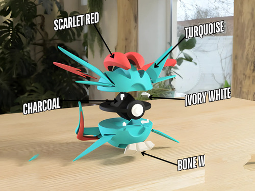 Pokebola Pokémon Salamence Impresa 3d Coleccionable, vista 2
