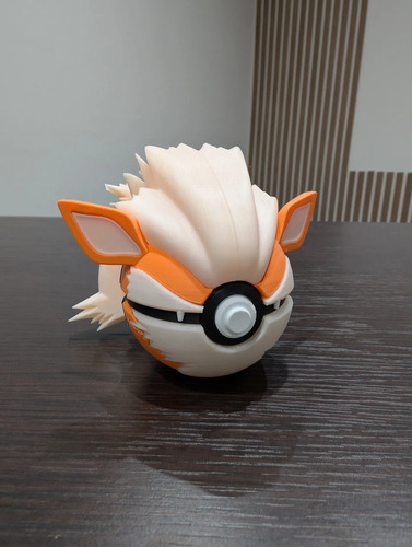 Pokebola Pokémon Arcanine Impresa 3d Coleccionable, vista 4