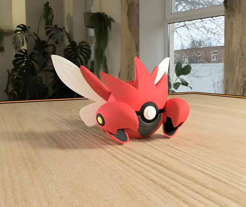 Pokebola Pokémon Scizor Impresa 3d Coleccionable, vista 2