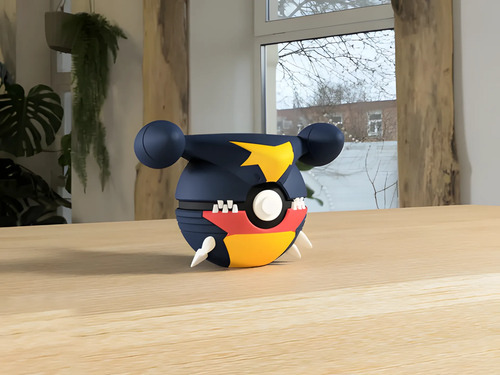 Pokebola Pokémon Garchomp Impresa 3d Coleccionable, vista 2