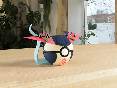Pokebola Pokémon Dragapult Impresa 3d Coleccionable, vista 2