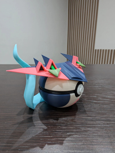Pokebola Pokémon Dragapult Impresa 3d Coleccionable, vista 5