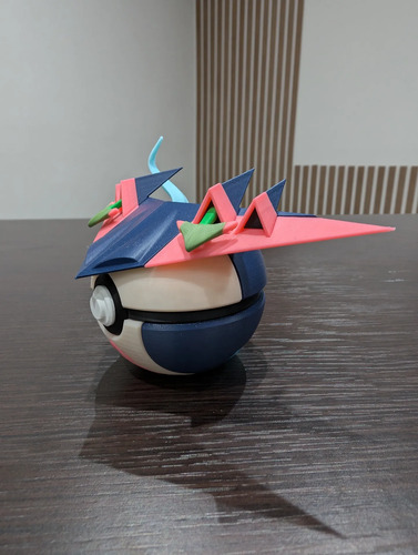 Pokebola Pokémon Dragapult Impresa 3d Coleccionable, vista 6