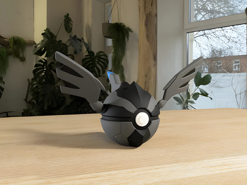 Pokebola Pokémon Zekrom Impresa 3d Coleccionable, vista 2
