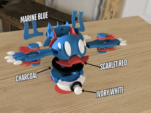 Pokebola Pokémon Kyogre Impresa 3d Coleccionable, vista 4