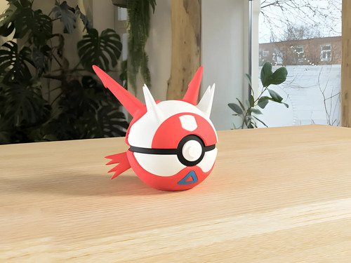 Pokebola Pokémon Latias Impresa 3d Coleccionable, vista 3