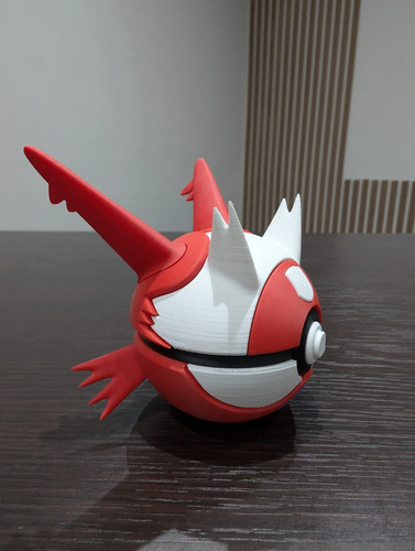 Pokebola Pokémon Latias Impresa 3d Coleccionable, vista 6