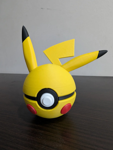 Pokebola Pokémon Pikachu Impresa 3d Coleccionable, vista 4