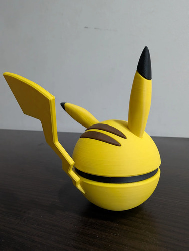 Pokebola Pokémon Pikachu Impresa 3d Coleccionable, vista 7