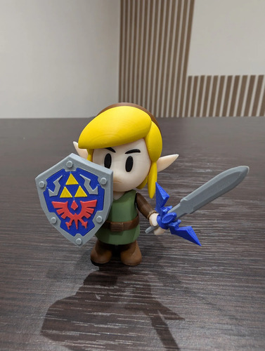 The Legend Of Zelda Figura Link Impresa 3d Coleccionable, vista 2