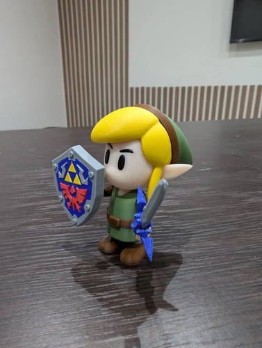 The Legend Of Zelda Figura Link Impresa 3d Coleccionable, vista 4