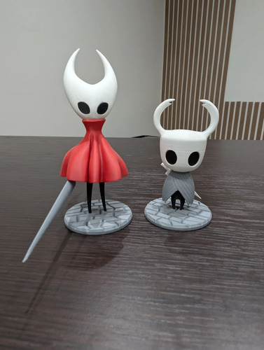 Hollow Knight Silksong El Caballero Y Hornet Figura 3d, vista 2